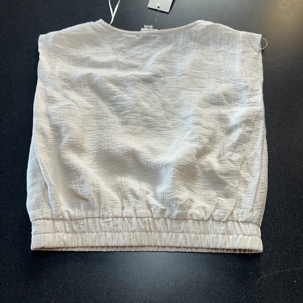 A New Day Sleeveless Smocked Blouse‎ Size XS Boho Lagenlook - Picture 5 of 7